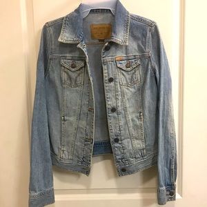 Distressed Jean Jacket Hollister